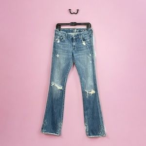 7 for All Mankind A Pocket Distressed Jean